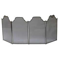 Antique French Napoleon III Fire Screen, 19th Century