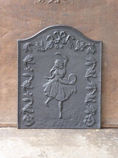 Ancienne plaque de cheminée / dosseret Napoléon III, 19ème siècle