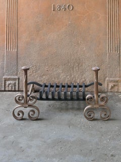 Antique French Napoleon III Fireplace Log Grate