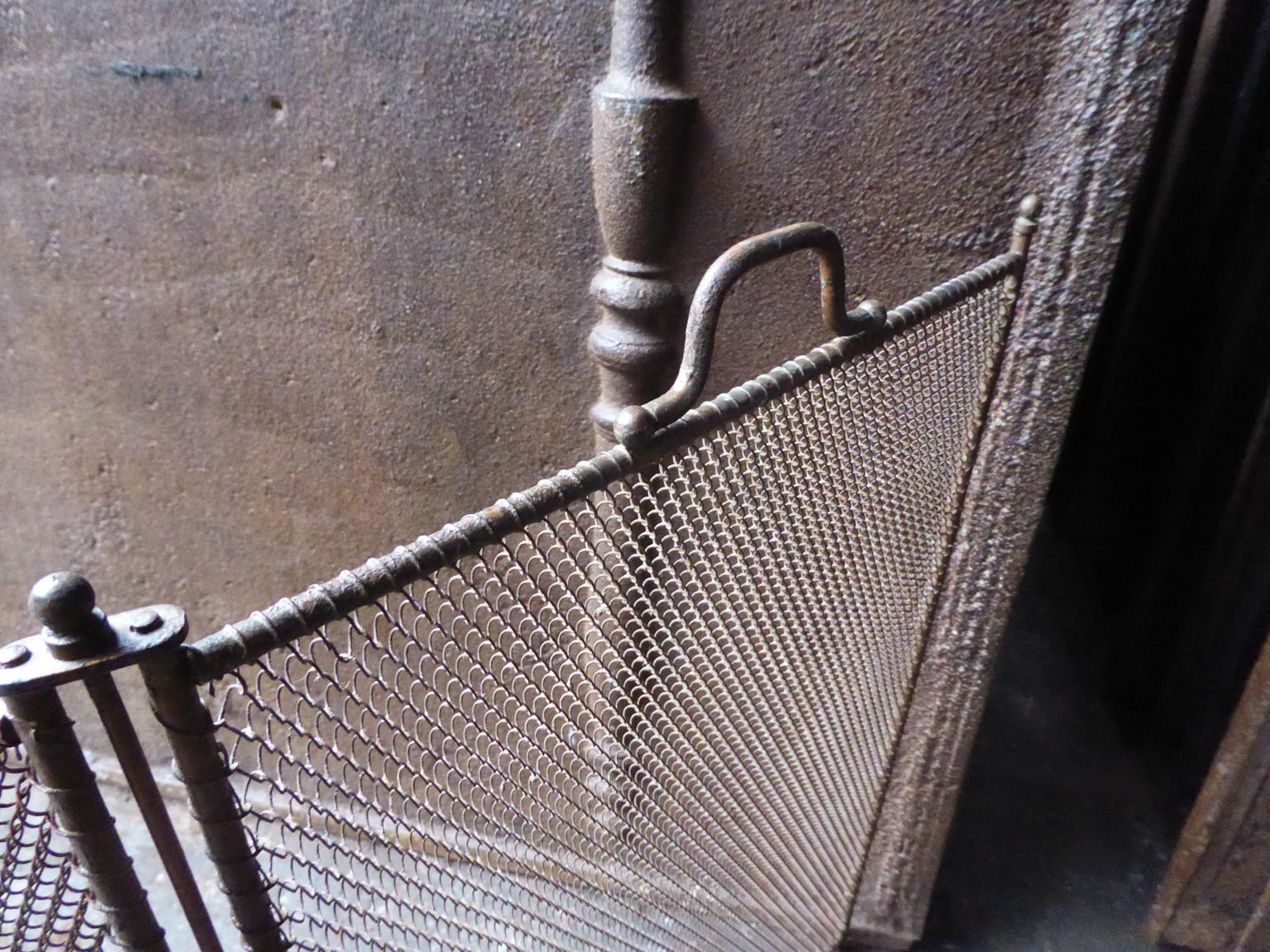 Antique French Napoleon III Fireplace Screen or Fire Screen, 19th Century 8