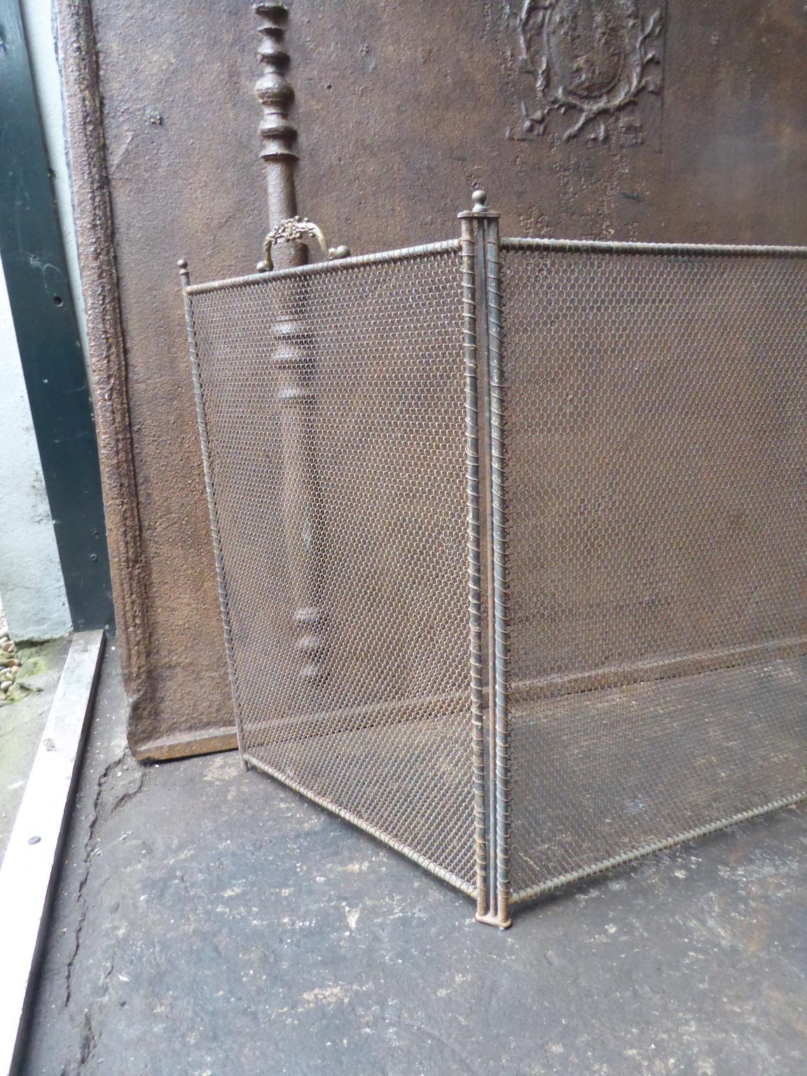 Antique French Napoleon III Fireplace Screen or Fire Screen, 19th Century 8