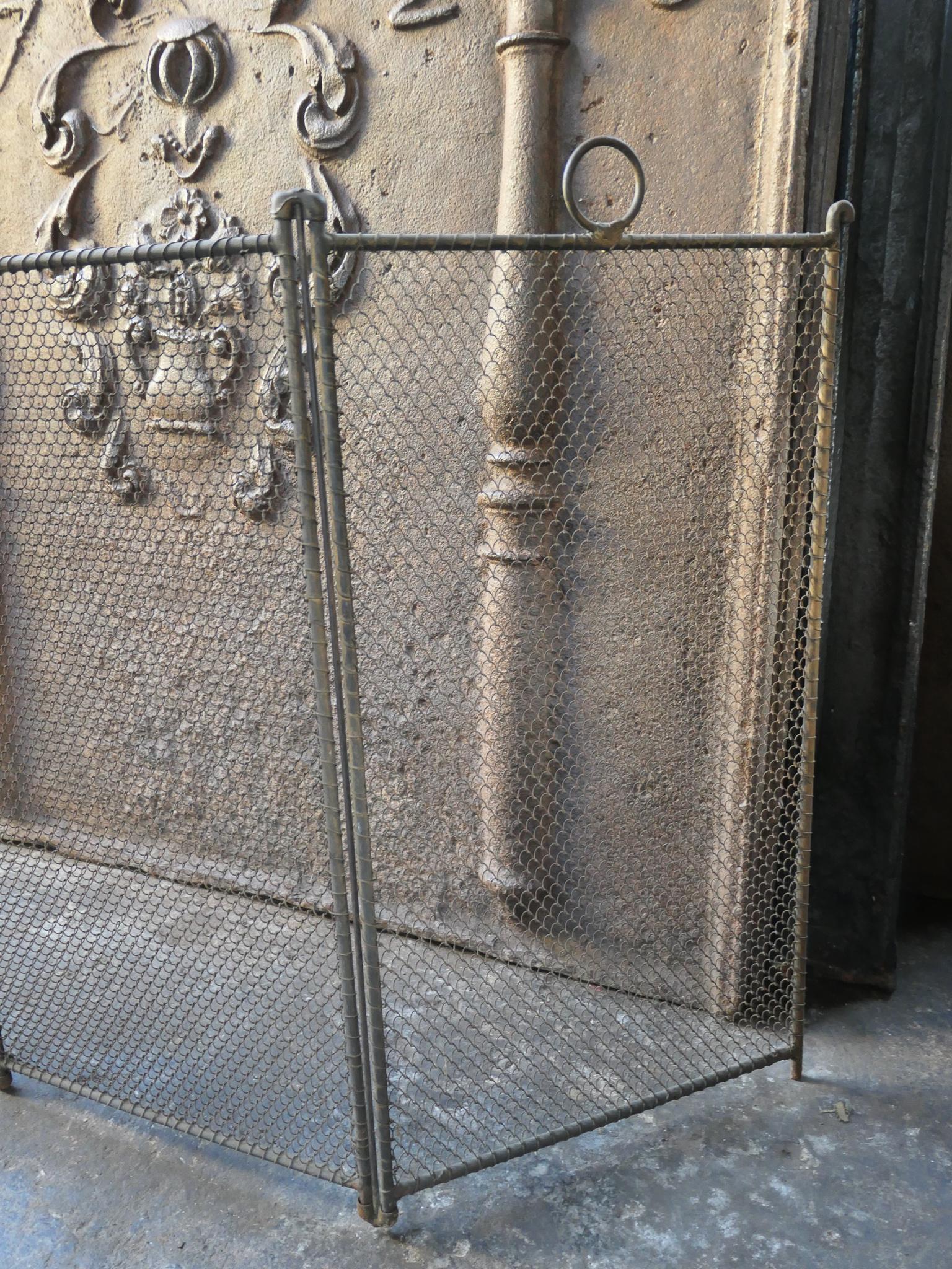 Antique French Napoleon III Fireplace Screen or Fire Screen, 19th Century 8
