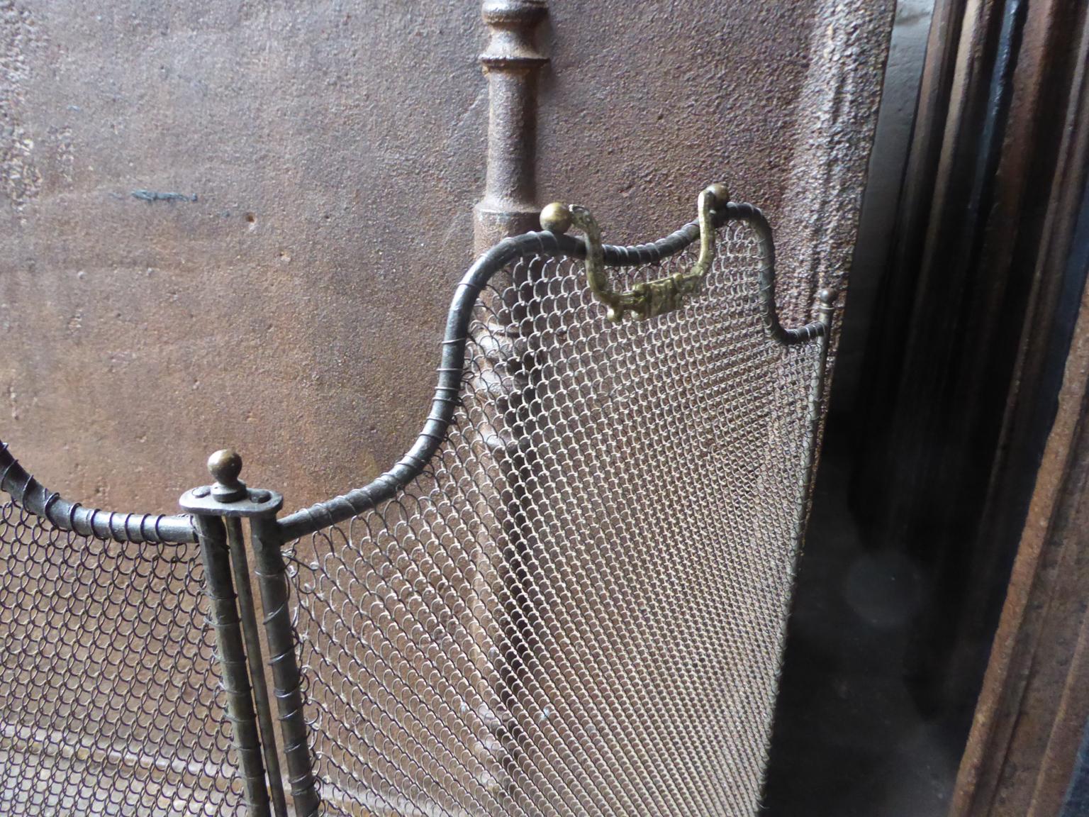 Antique French Napoleon III Fireplace Screen or Fire Screen, 19th Century  10