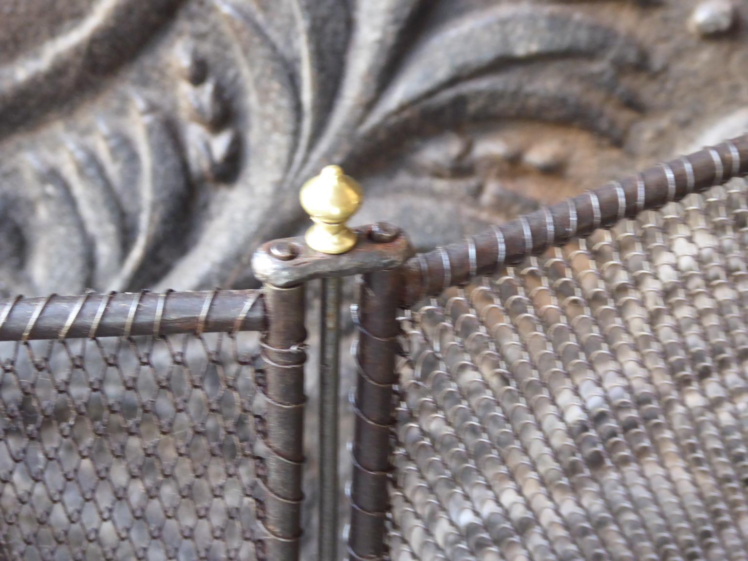 Antique French Napoleon III Fireplace Screen or Fire Screen, 19th Century 9