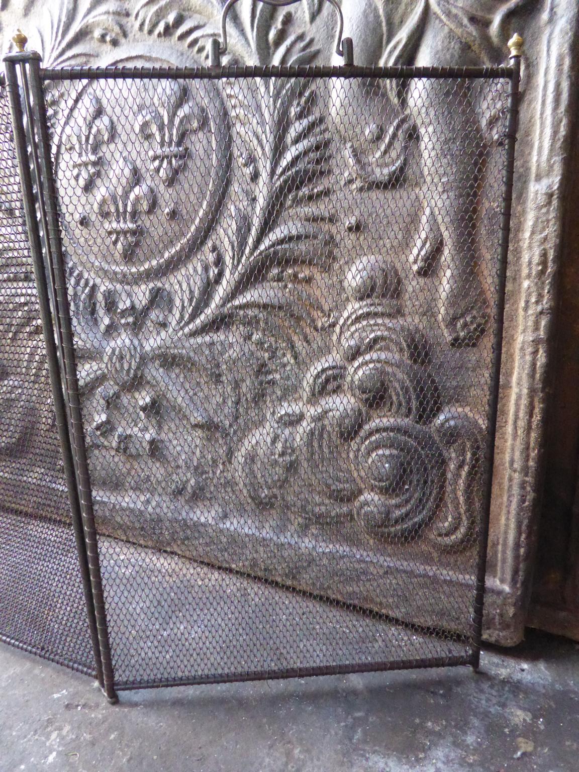 Antique French Napoleon III Fireplace Screen or Fire Screen, 19th Century 12