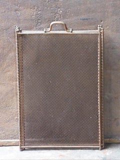 Antique French Napoleon III Fireplace Screen or Fire Screen, 19th Century