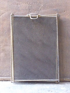 Antique French Napoleon III Fireplace Screen or Fire Screen, 19th Century