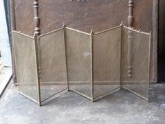 Antique French Napoleon III Paravento o parafuoco, XIX secolo