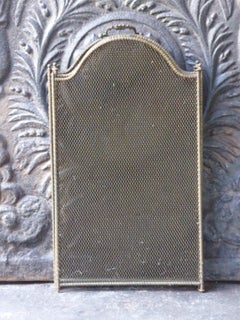 Antique French Napoleon III Fireplace Screen or Fire Screen, 19th Century