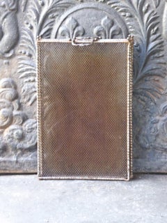 Antique French Napoleon III Fireplace Screen or Fire Screen, 19th Century