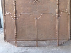 Antique French Napoleon III Fireplace Screen or Fire Screen, 19th Century