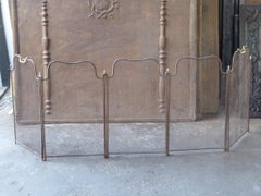 Antique French Napoleon III Fireplace Screen or Fire Screen, 19th Century