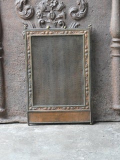 Antique French Napoleon III Fireplace Screen or Fire Screen, 19th Century