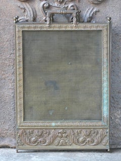Antique French Napoleon III Fireplace Screen or Fire Screen, 19th Century