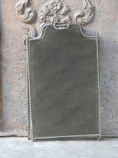 Antique French Napoleon III Fireplace Screen or Fire Screen, 19th Century