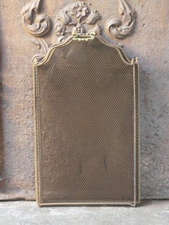 Antique French Napoleon III Fireplace Screen or Fire Screen, 19th Century