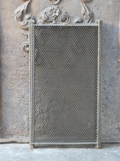 Antique French Napoleon III Fireplace Screen or Fire Screen, 19th Century