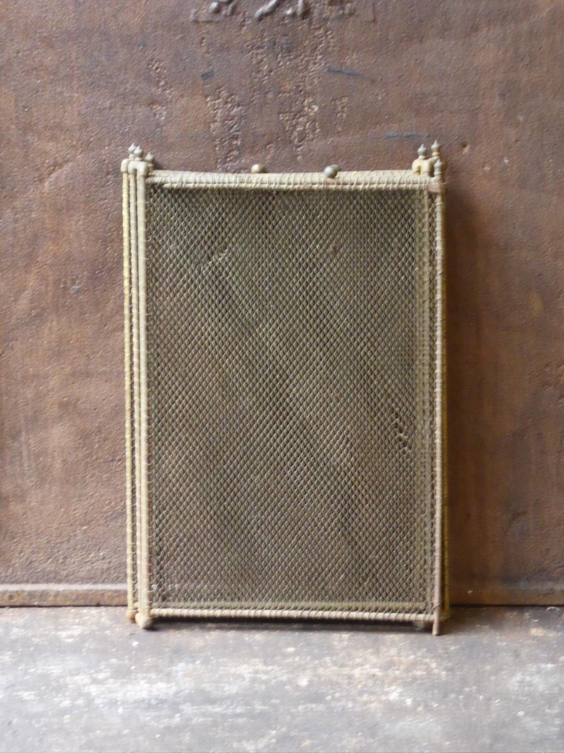 Antique French Napoleon III Fireplace Screen or Fire Screen, 19th Century In Good Condition In Amerongen, NL