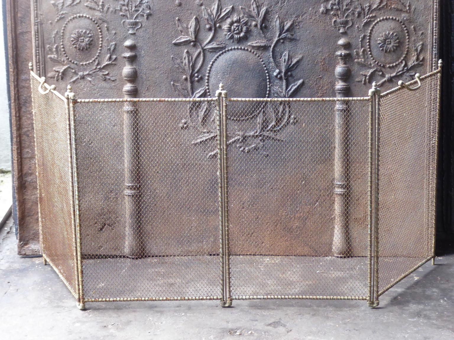 Antique French Napoleon III Fireplace Screen or Fire Screen, 19th Century In Good Condition In Amerongen, Amerongen