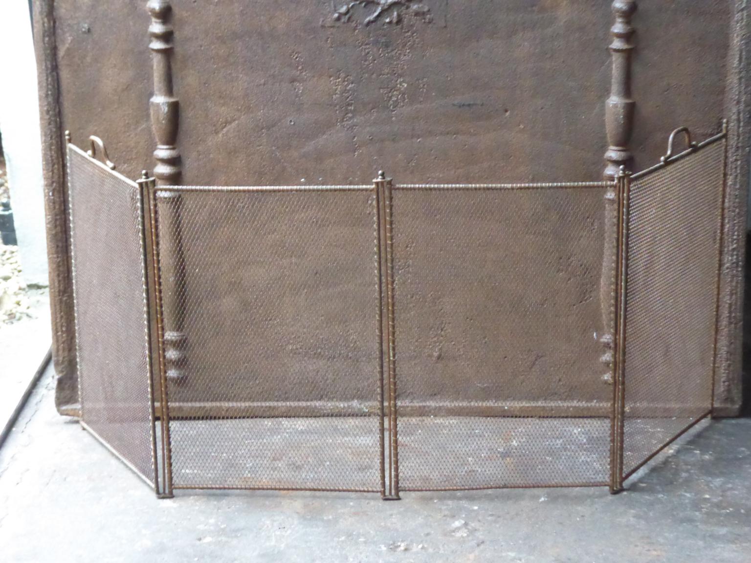 Antique French Napoleon III Fireplace Screen or Fire Screen, 19th Century 1