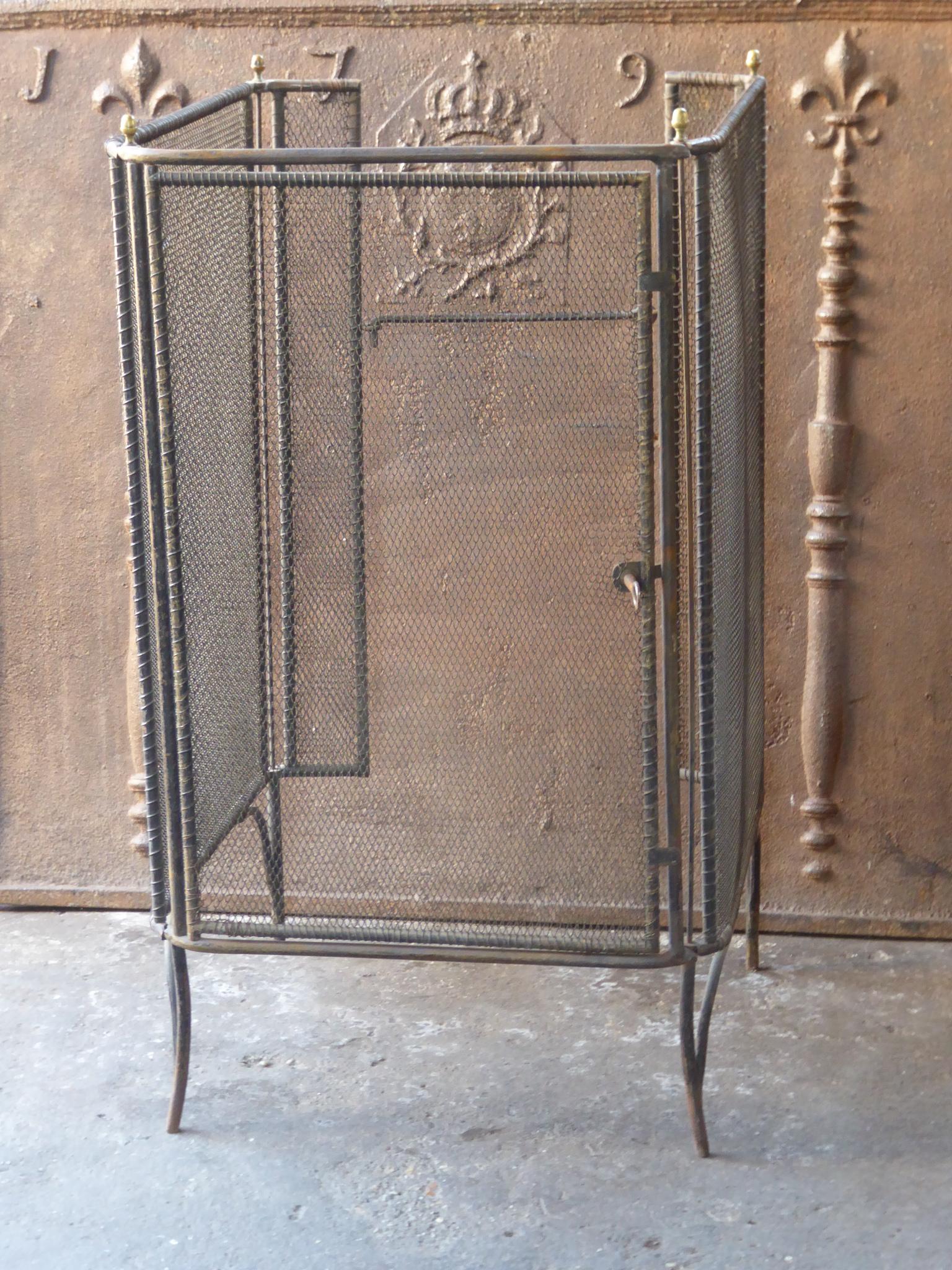 Antique French Napoleon III Fireplace Screen or Fire Screen, 19th Century For Sale 1