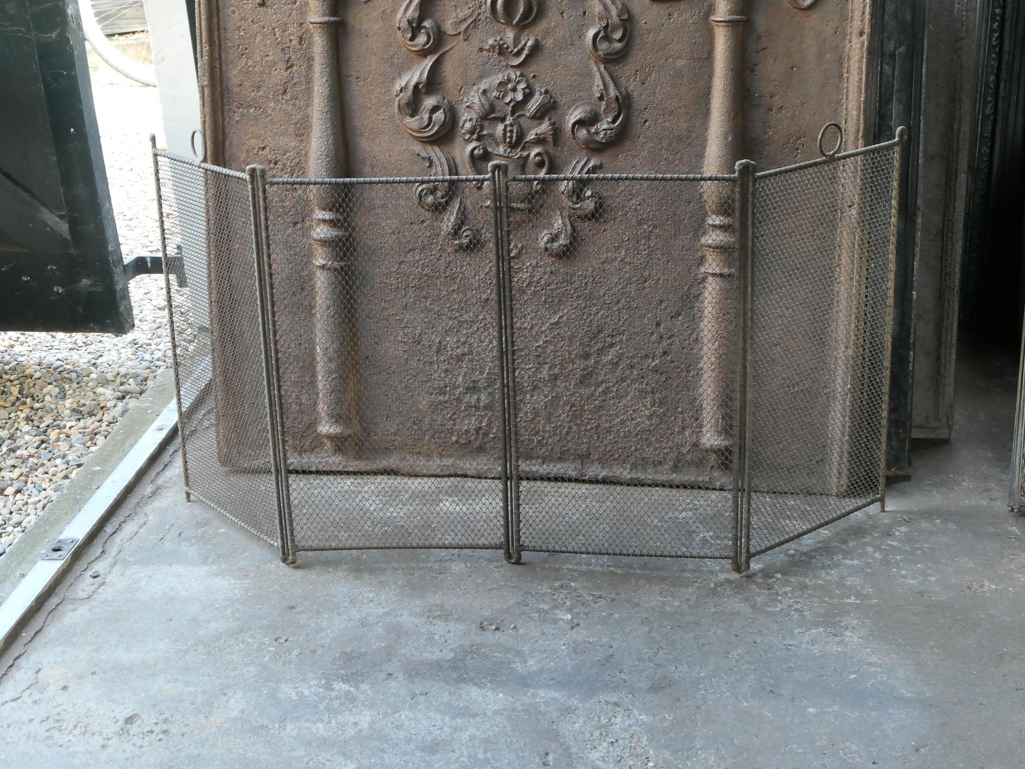 Antique French Napoleon III Fireplace Screen or Fire Screen, 19th Century 1