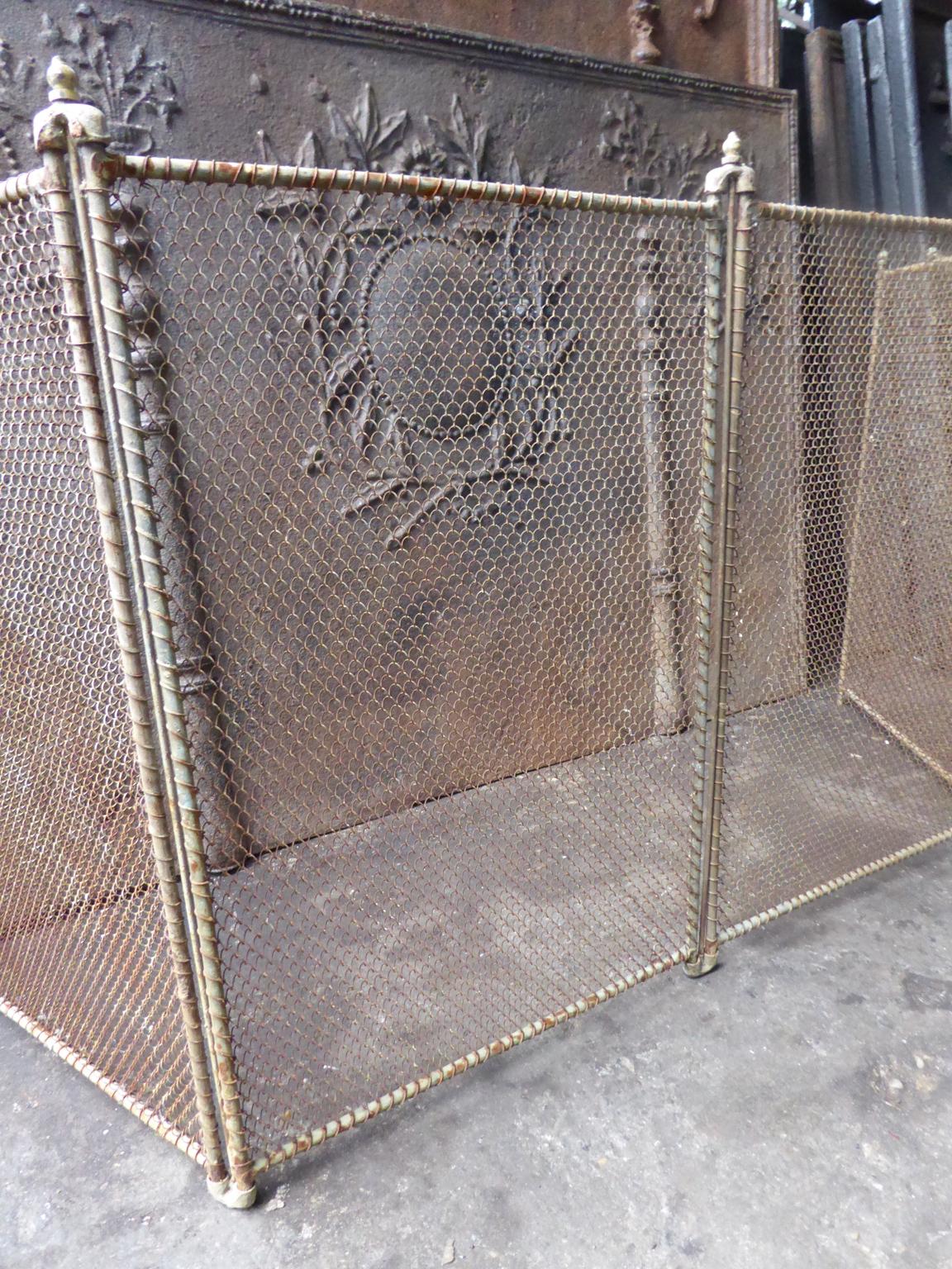 Antique French Napoleon III Fireplace Screen or Fire Screen, 19th Century 2