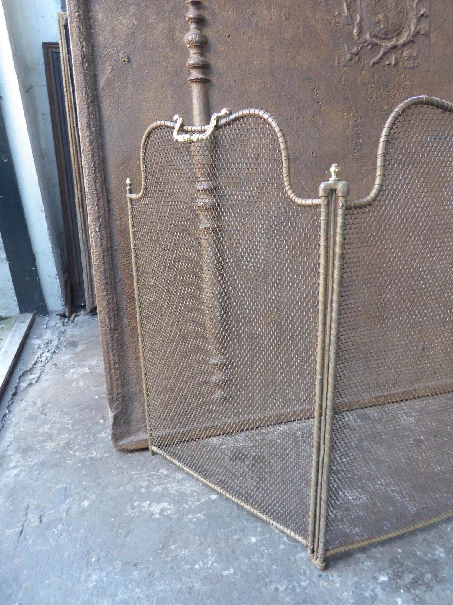 Antique French Napoleon III Fireplace Screen or Fire Screen, 19th Century 2