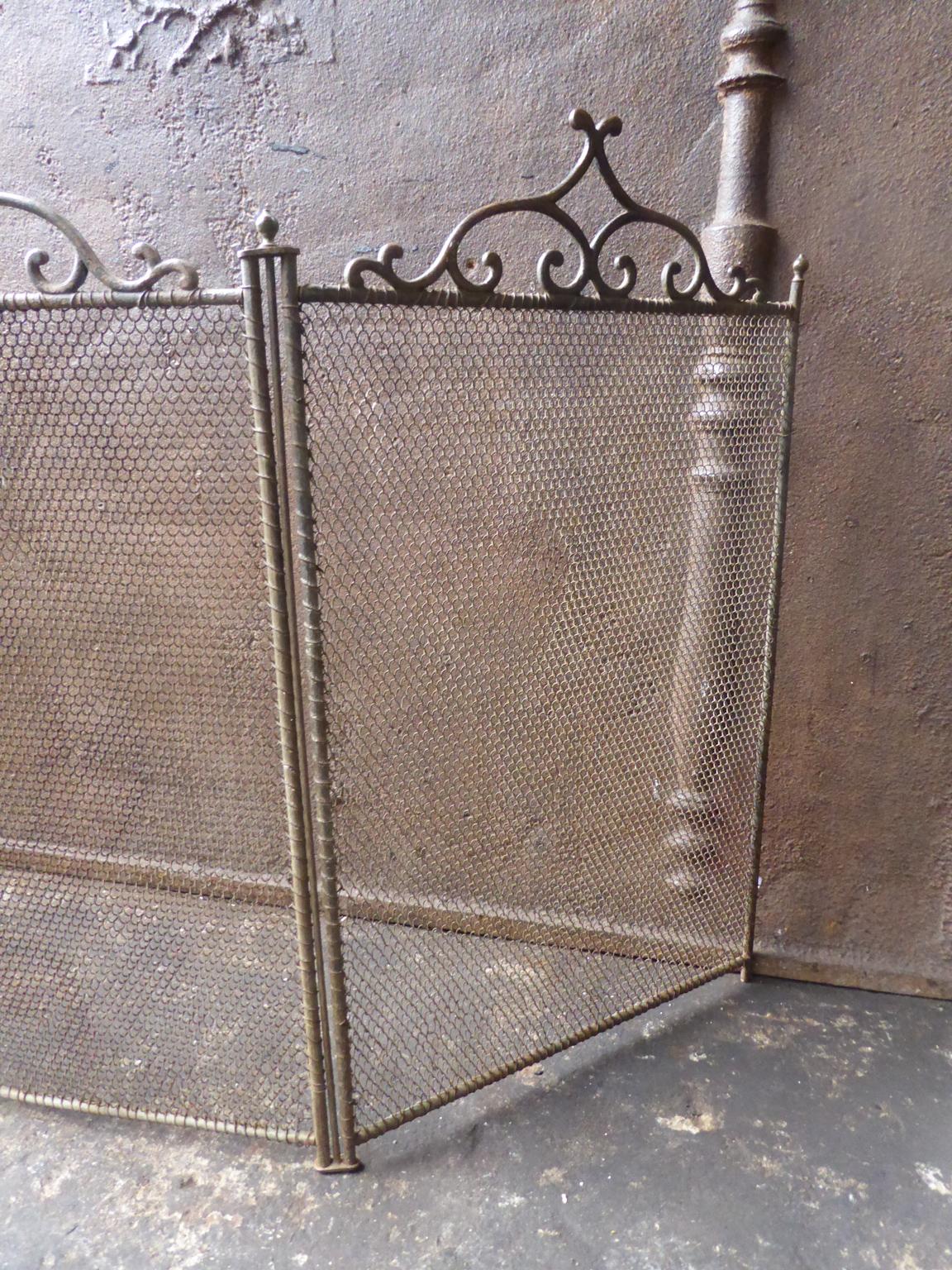 Antique French Napoleon III Fireplace Screen or Fire Screen, 19th Century 3