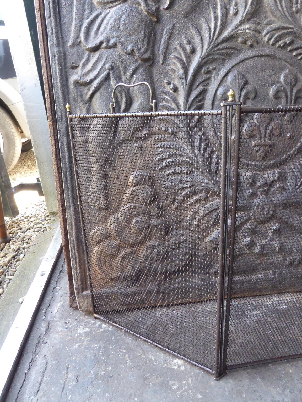 Antique French Napoleon III Fireplace Screen or Fire Screen, 19th Century 2