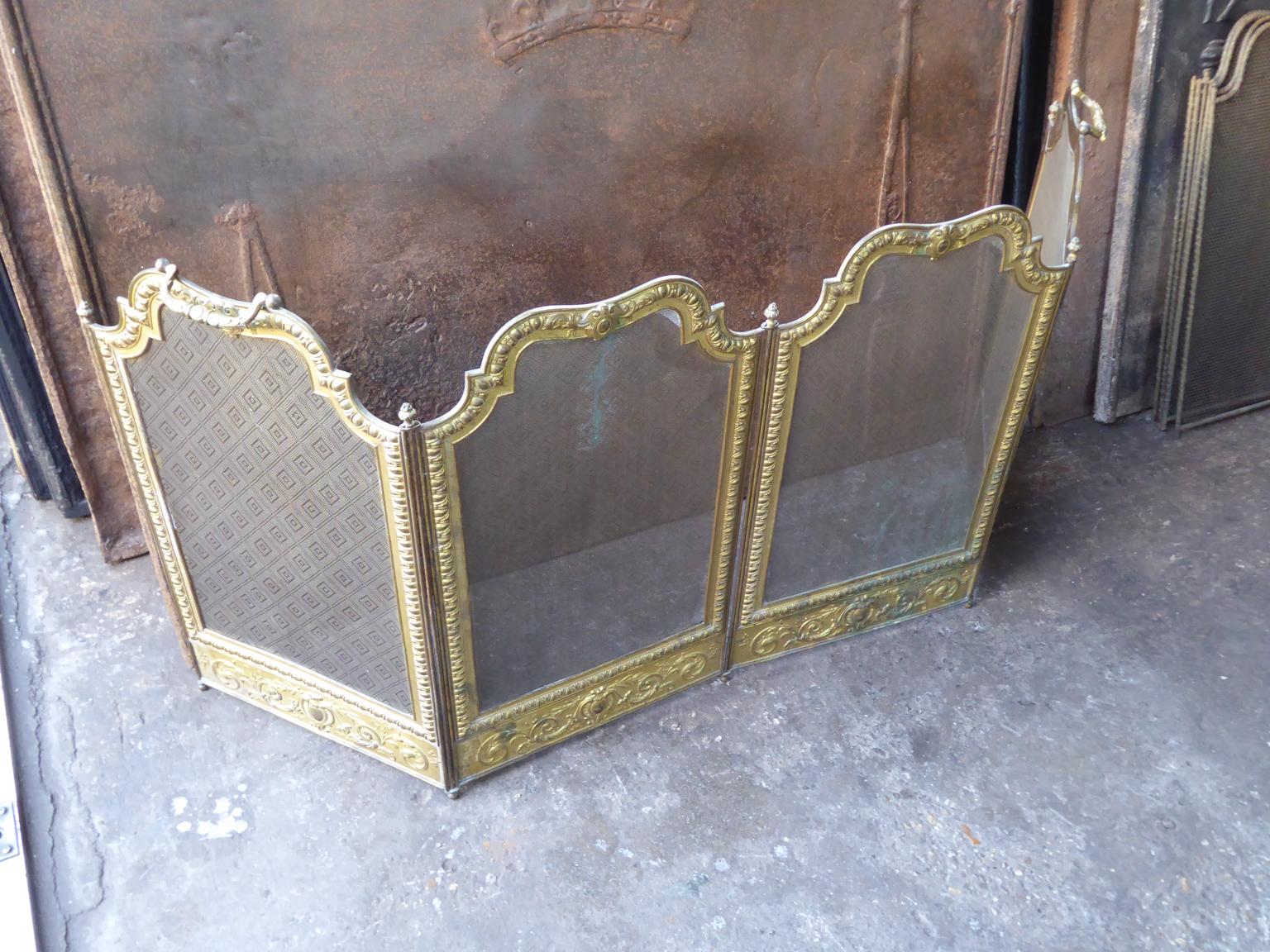 Antique French Napoleon III Fireplace Screen or Fire Screen, 19th Century 2