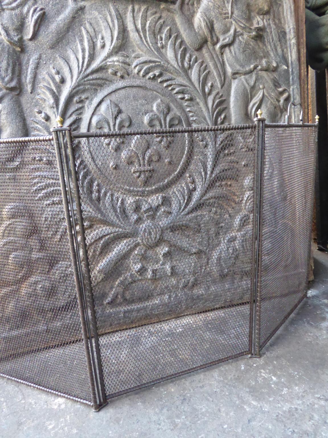 Antique French Napoleon III Fireplace Screen or Fire Screen, 19th Century 3