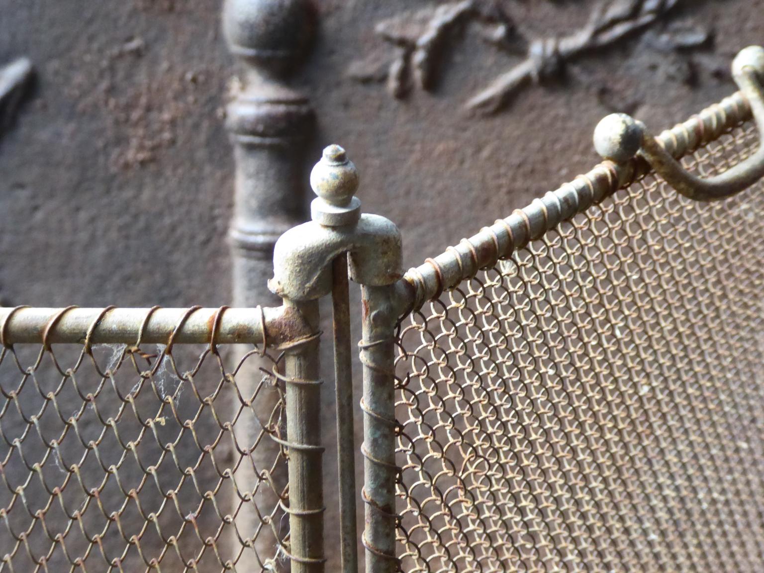 Antique French Napoleon III Fireplace Screen or Fire Screen, 19th Century 5