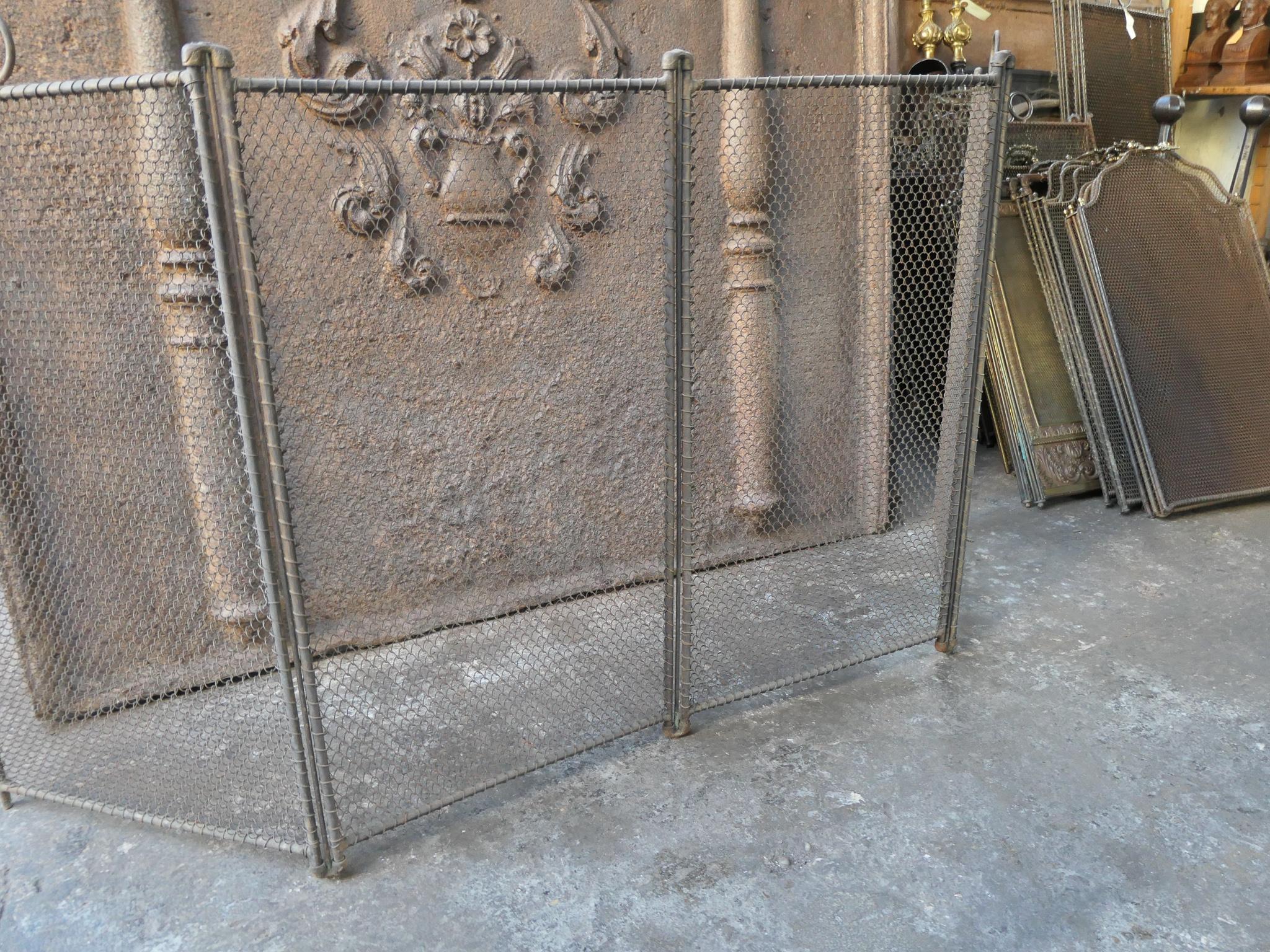 Antique French Napoleon III Fireplace Screen or Fire Screen, 19th Century 5