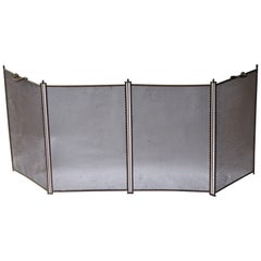 Antique French Napoleon III Fireplace Screen or Fire Screen, 19th Century