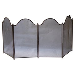 Antique French Napoleon III Fireplace Screen or Fire Screen, 19th Century