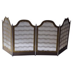 Antique French Napoleon III Fireplace Screen or Fire Screen, 19th Century