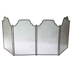 Antique French Napoleon III Fireplace Screen or Fire Screen, 19th Century