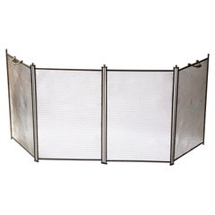 Antique French Napoleon III Fireplace Screen or Fire Screen, 19th Century