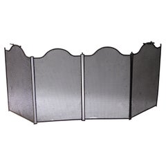 Antique French Napoleon III Fireplace Screen or Fire Screen, 19th Century