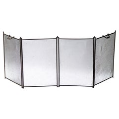 Antique French Napoleon III Fireplace Screen or Fire Screen, 19th Century