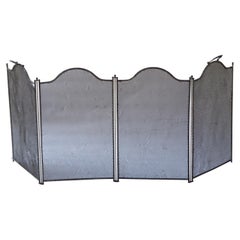 Antique French Napoleon III Fireplace Screen or Fire Screen, 19th Century