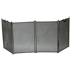 Antique French Napoleon III Fireplace Screen or Fire Screen, 19th Century Antique French Napoleon III Fireplace Screen or Fire Screen, 19th Century