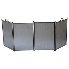 Antique French Napoleon III Fireplace Screen or Fire Screen, 19th Century Antique French Napoleon III Fireplace Screen or Fire Screen, 19th Century