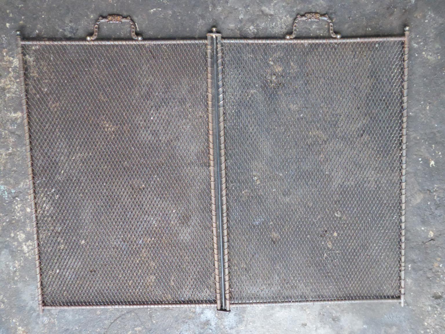 Antique French Napoleon III Fireplace Screen or Fire Screen 5