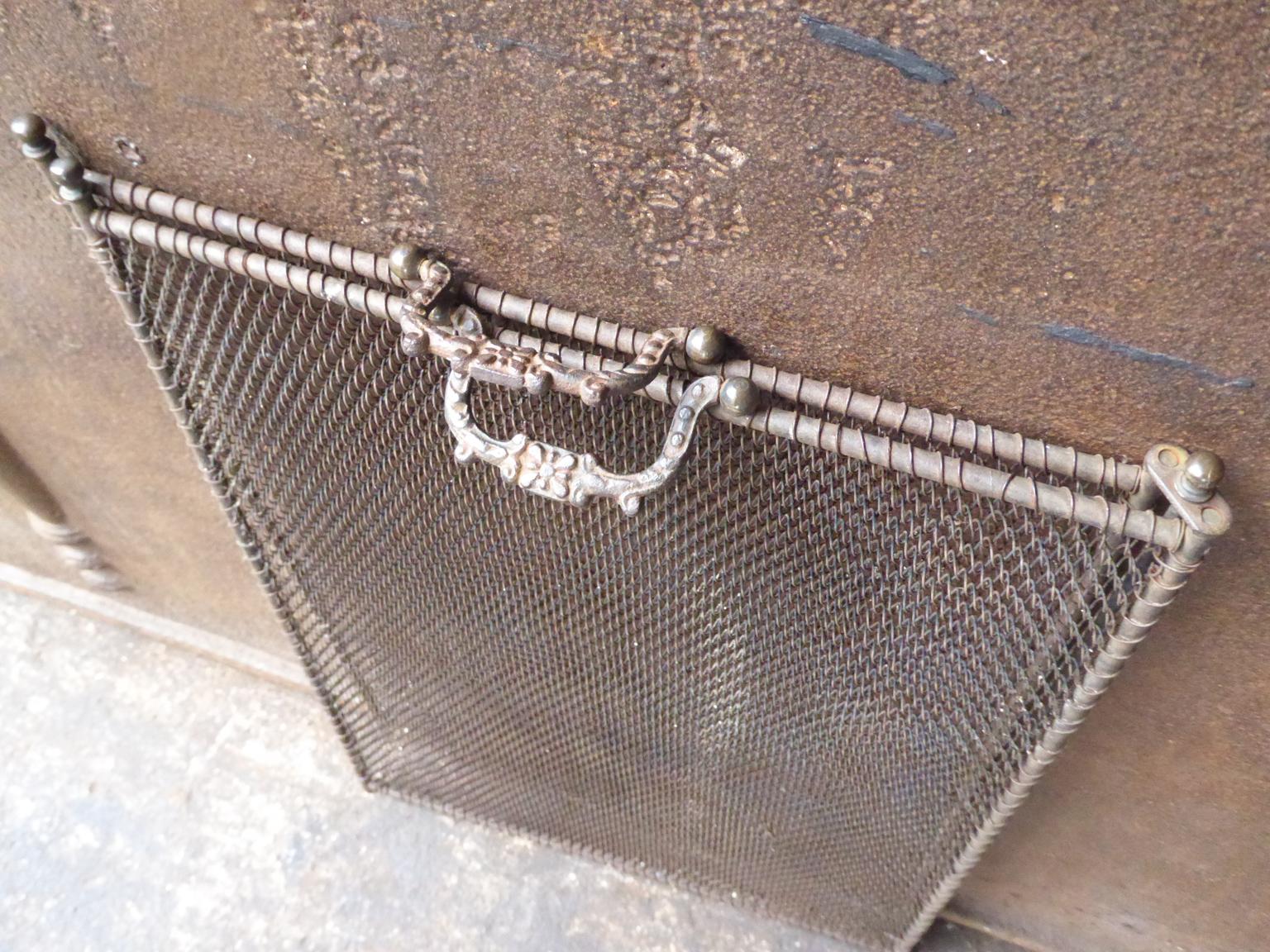 Antique French Napoleon III Fireplace Screen or Fire Screen 6