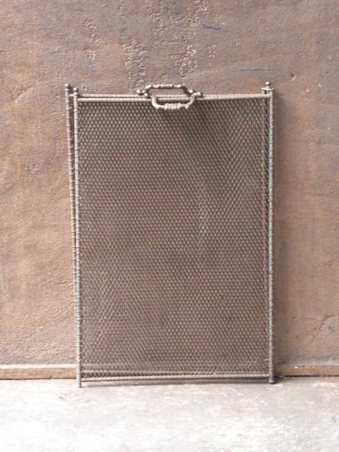 Antique French Napoleon III Fireplace Screen or Fire Screen 7
