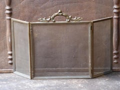 Antique French Napoleon III Fireplace Screen or Fire Screen