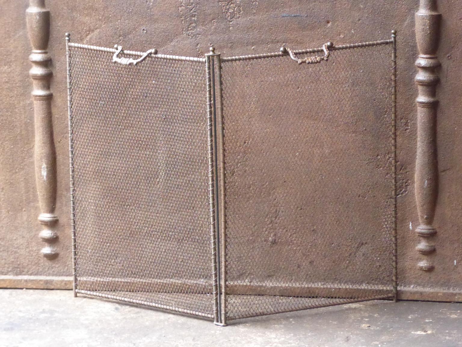 Cast Antique French Napoleon III Fireplace Screen or Fire Screen
