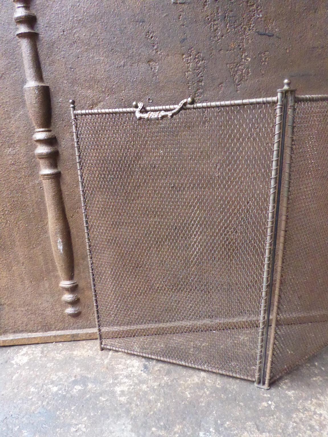 20th Century Antique French Napoleon III Fireplace Screen or Fire Screen